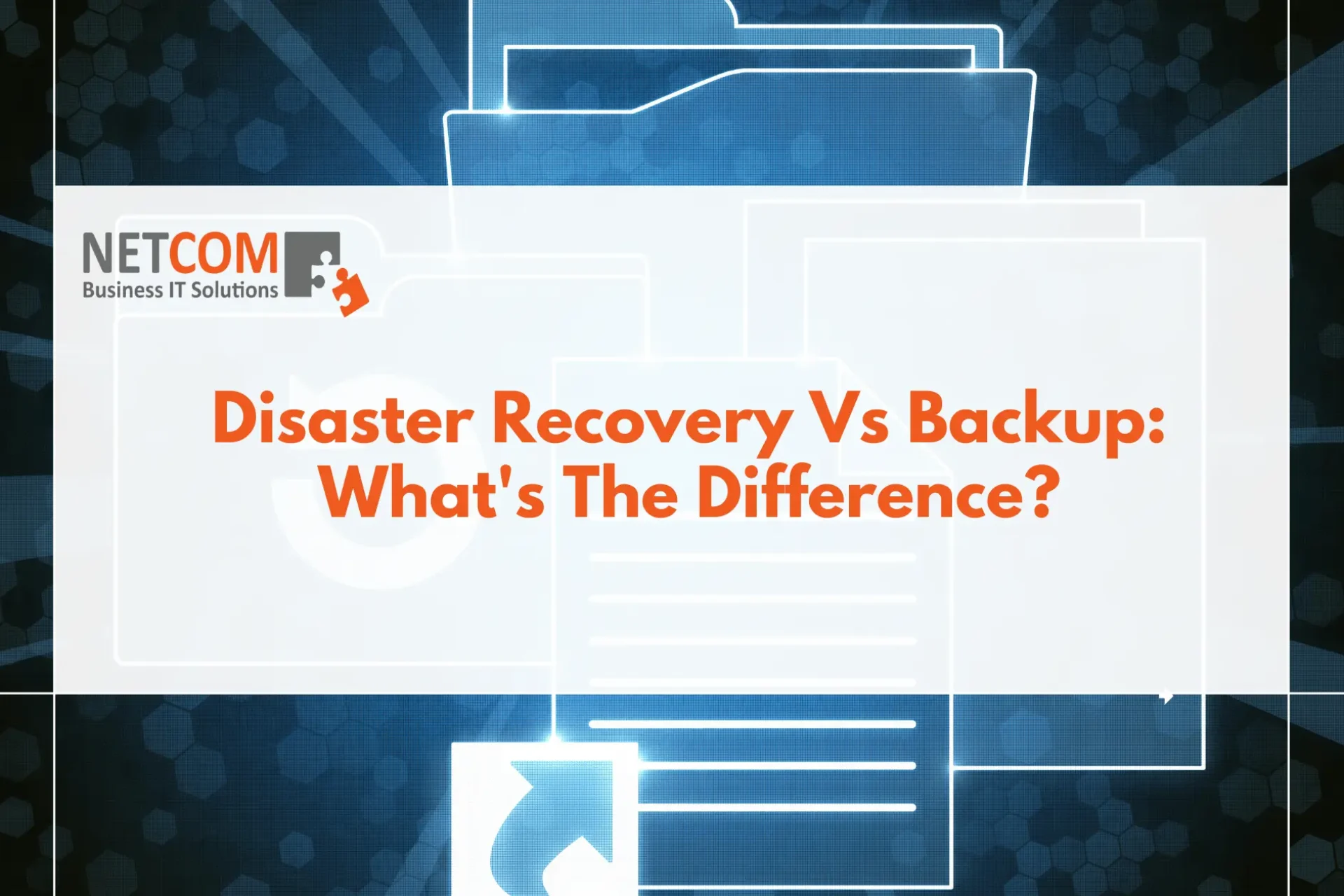 Disaster Recovery Vs Backup Difference